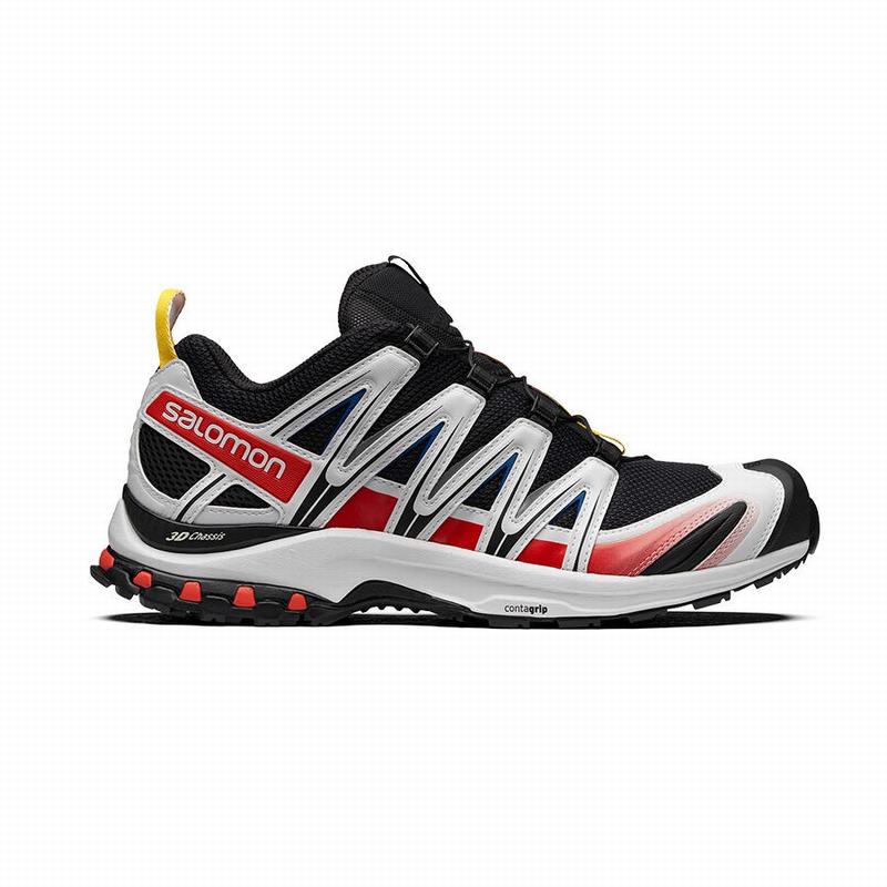 Salomon Singapore Mens Trail Running Shoes - XA PRO 3D RACING Black/White | 87590-GLAI